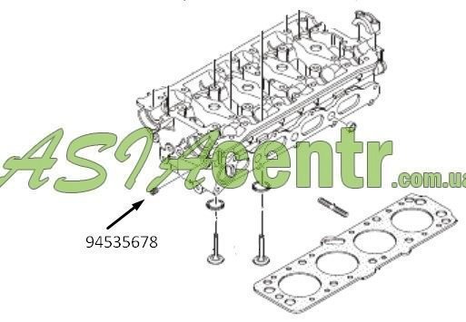 96180730 заглушка отверстия в блоке цилиндров chevrolet lanos gm